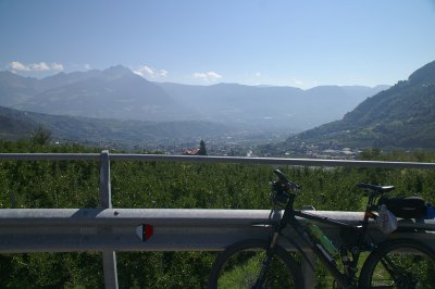 Blick von Algund nach Meran