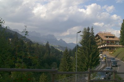 Blick zum Rosengarten