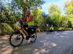 zu Beginn der Begegnungfahrt im August