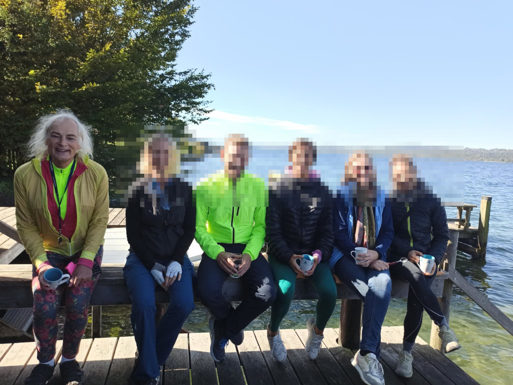 am Starnberger See mit Freund:innen